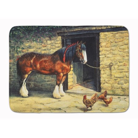 Carolines Treasures Horse and Chickens by Daphne Baxter Machine Washable Memory Foam Mat BDBA0087RUG